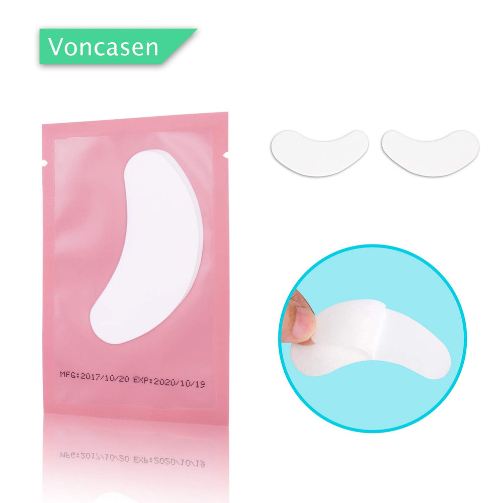 Voncasen eye pads suitable for facials, tinting, and lash perming sessions.