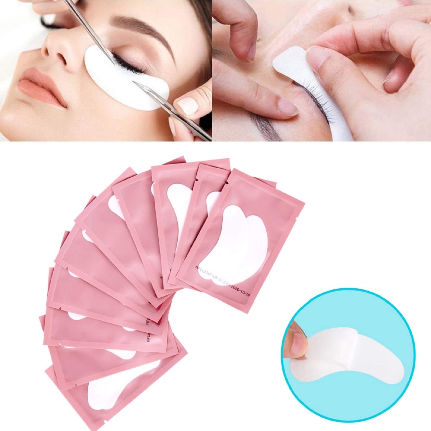 Voncasen eye pads are lint-free and stay securely attached to the face.