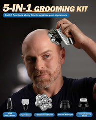 Voph head shaver LED display and USB-C charging for quick readiness.