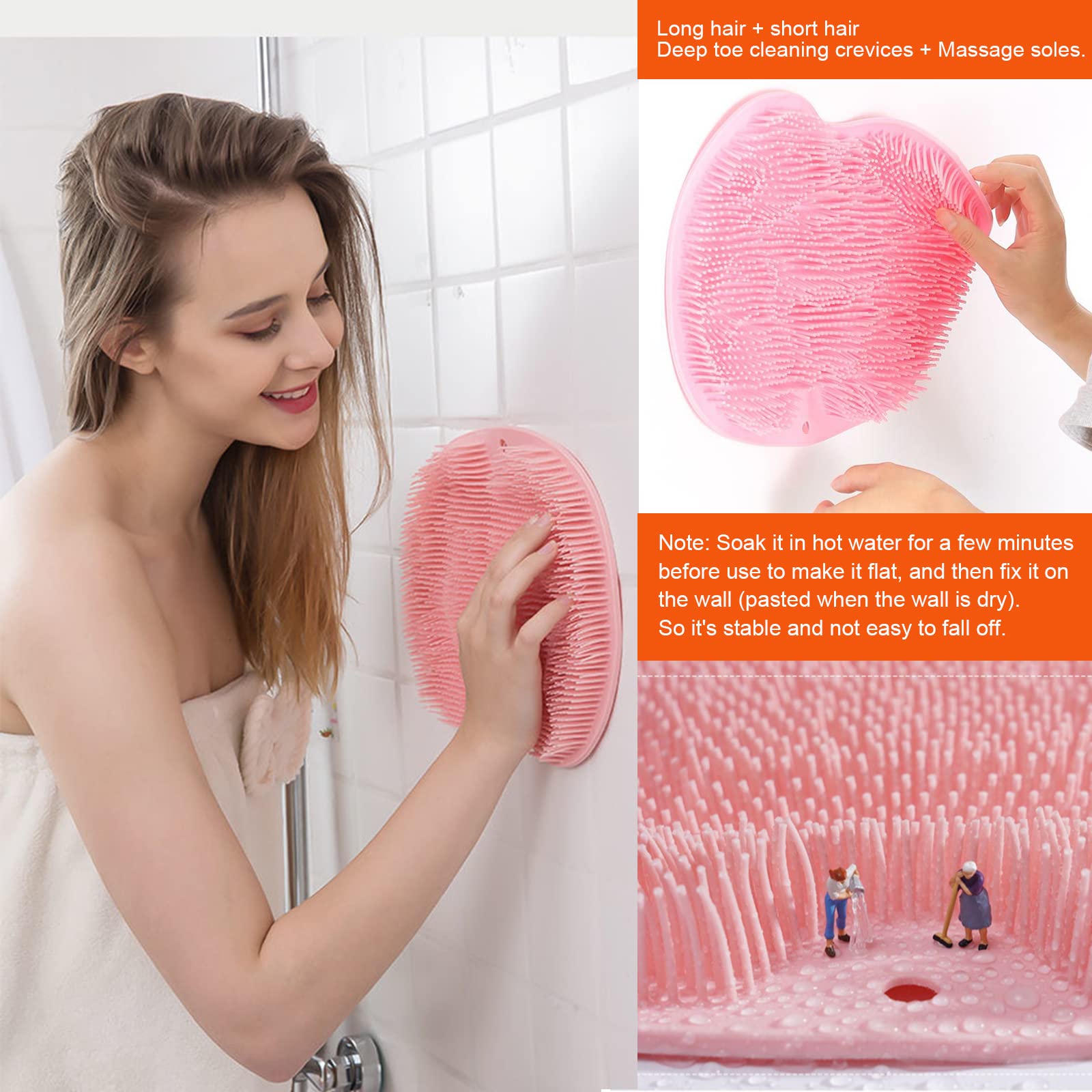 VOPHIA silicone bristles deliver rich lather for thorough cleansing