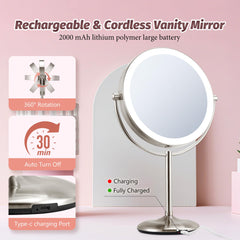 VORREMIRR three color dimmable light illuminates skin tones accurately
