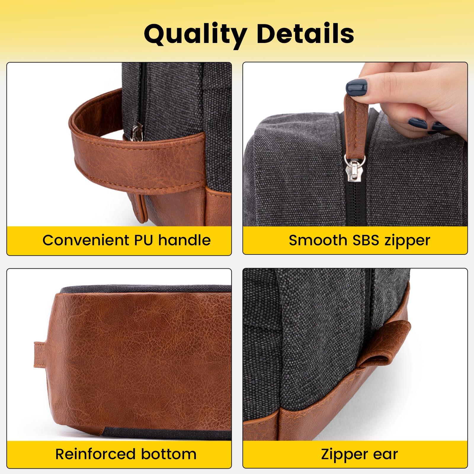 Vorspack canvas and PU leather material detail emphasizes durability and shape retention.
