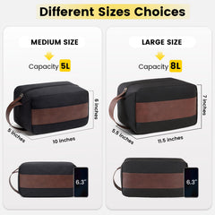 Vorspack travel toiletry bag large main compartment keeps skincare items tidy.