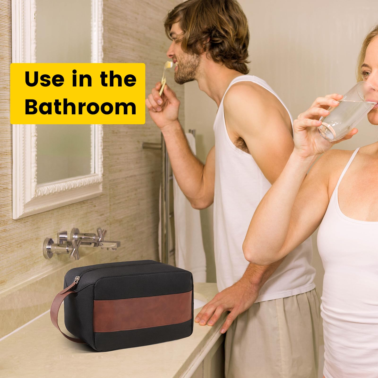 Vorspack travel toiletry bag large multi-use design supports cosmetics and toiletries.