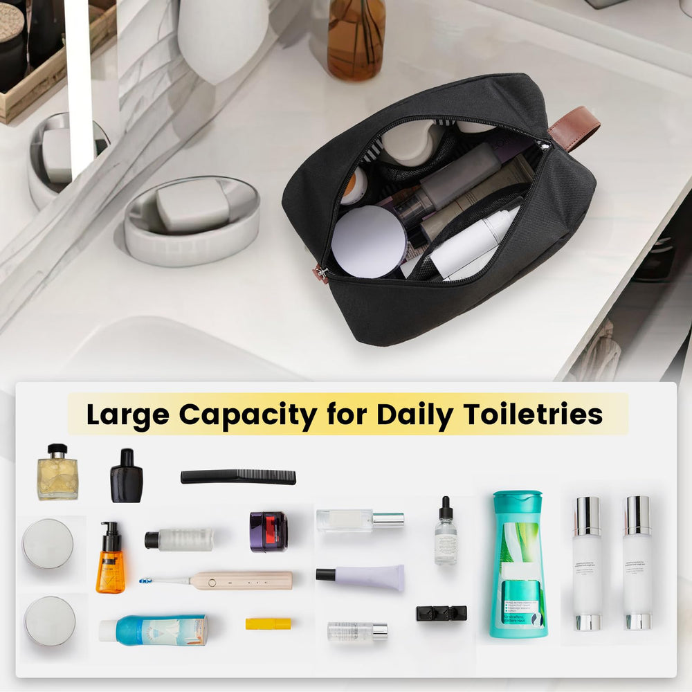 Vorspack travel toiletry bag large smooth zipper for quick access.