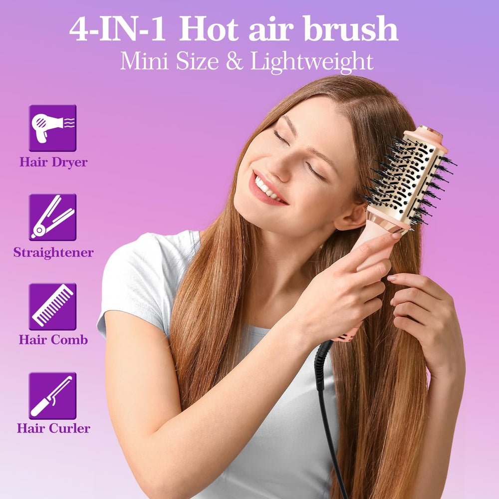 Voseki 4-in-1 hot air brush in use delivering quick styling with multiple functions.