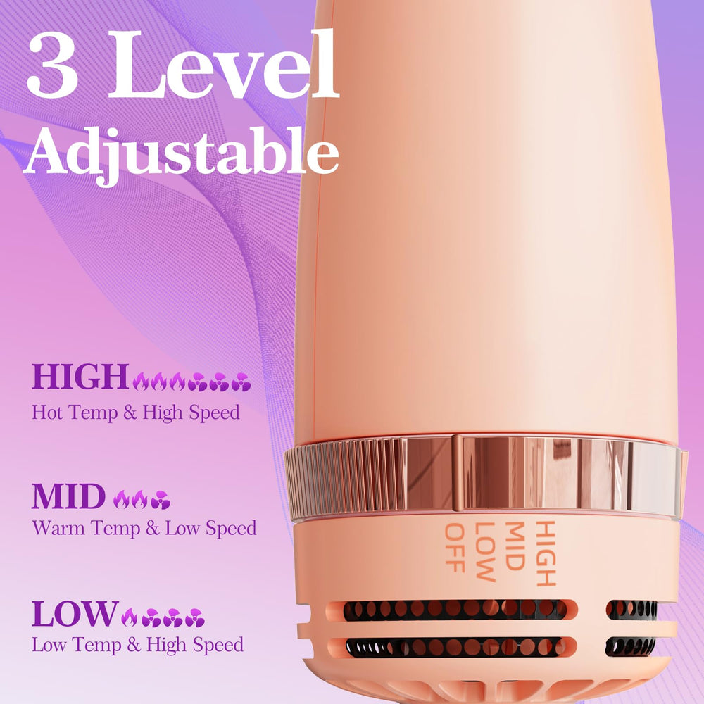 Voseki negative ions flow image highlights frizz control and shine.