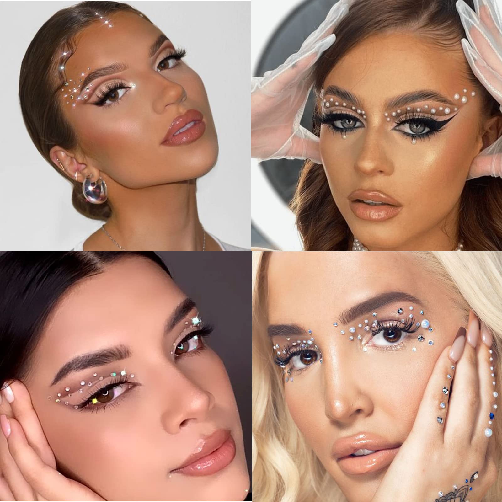 VOTACOS pearls close-up used in facial makeup showcases multi-use creativity.