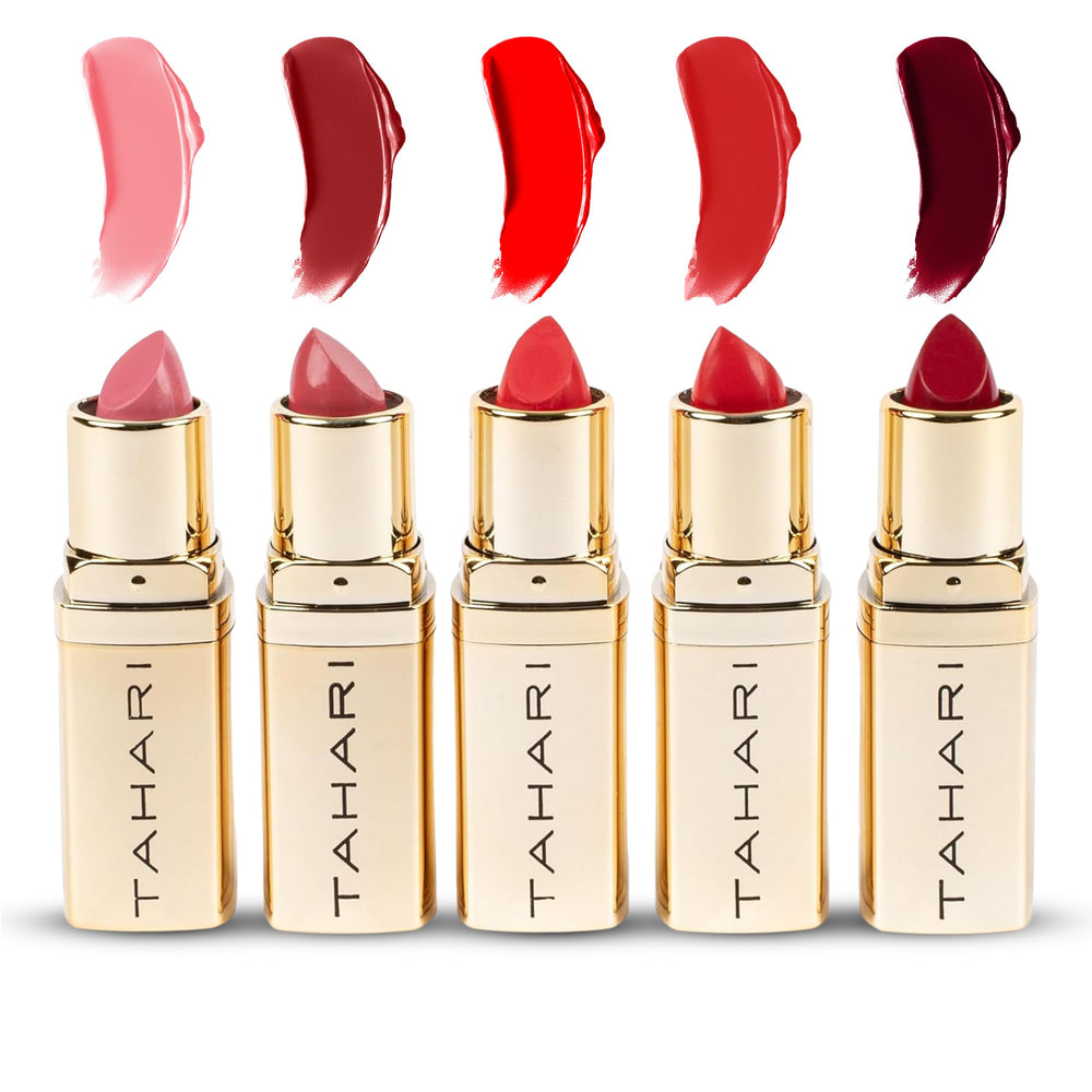 VOTUM Tahari 5pc lipstick set box shows elegant gift packaging for gifting.