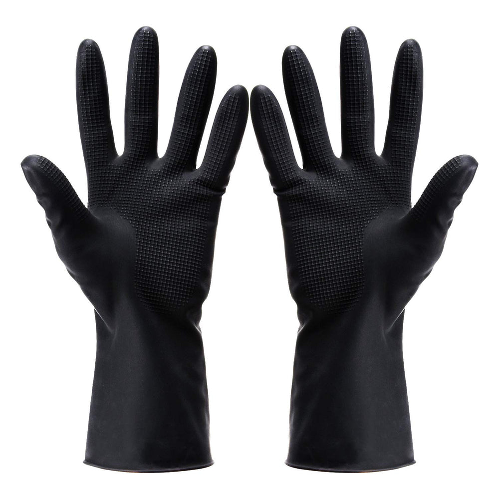VOVCIG Hair Dye Gloves front view showing durable, reusable protection during salon coloring.