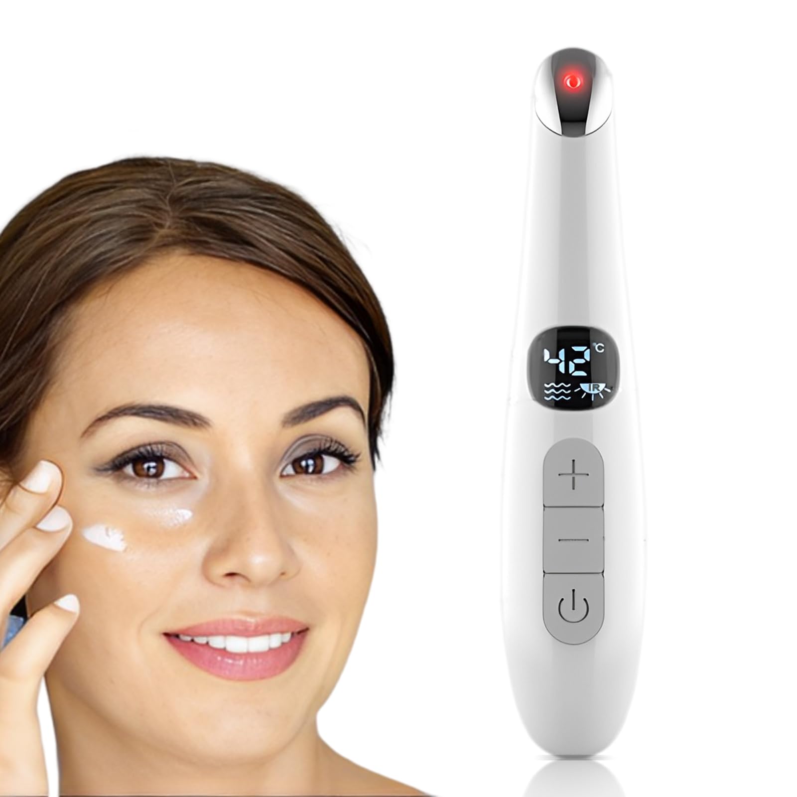 Vowleike Eye Lift Wand close-up showing compact all-in-one facial sculpting convenience.