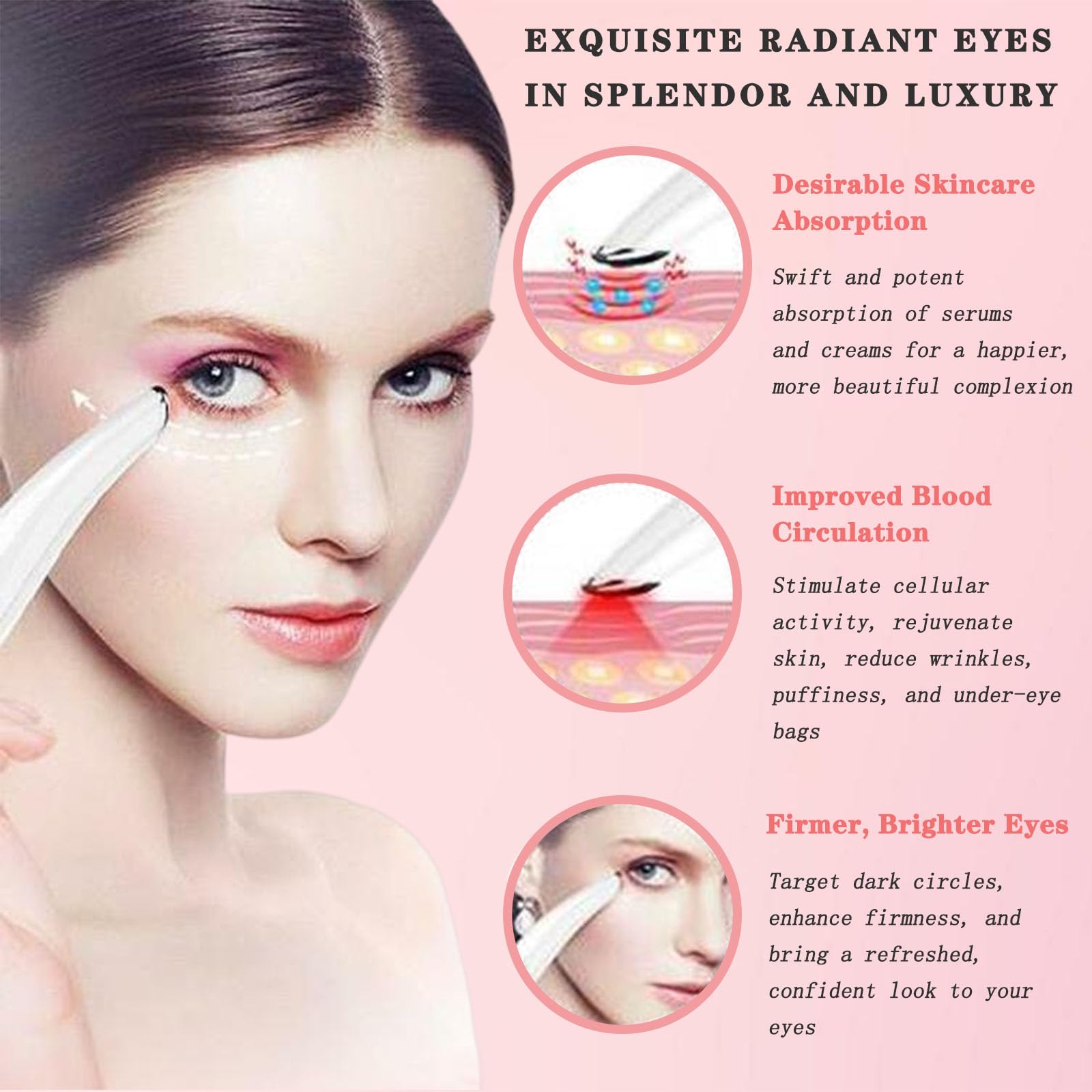 Vowleike Eye Lift Wand compact design fits easily into a bag for travel use.