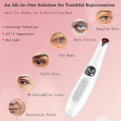 Vowleike Eye Lift Wand LCD display highlights customizable warmth for comfort.