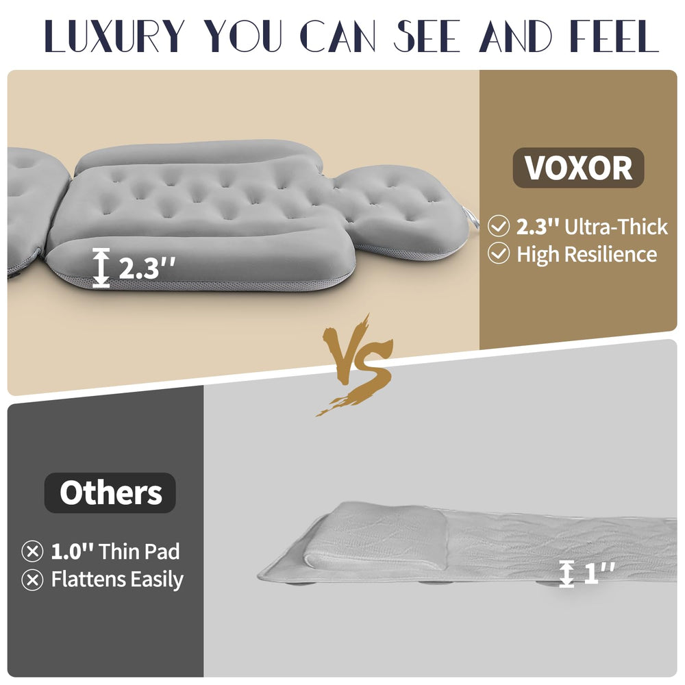 VOXOR 2.3-inch thick cushion providing plush support for hips and tailbone