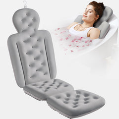 VOXOR full body bath pillow front view showing spa-like head and back support