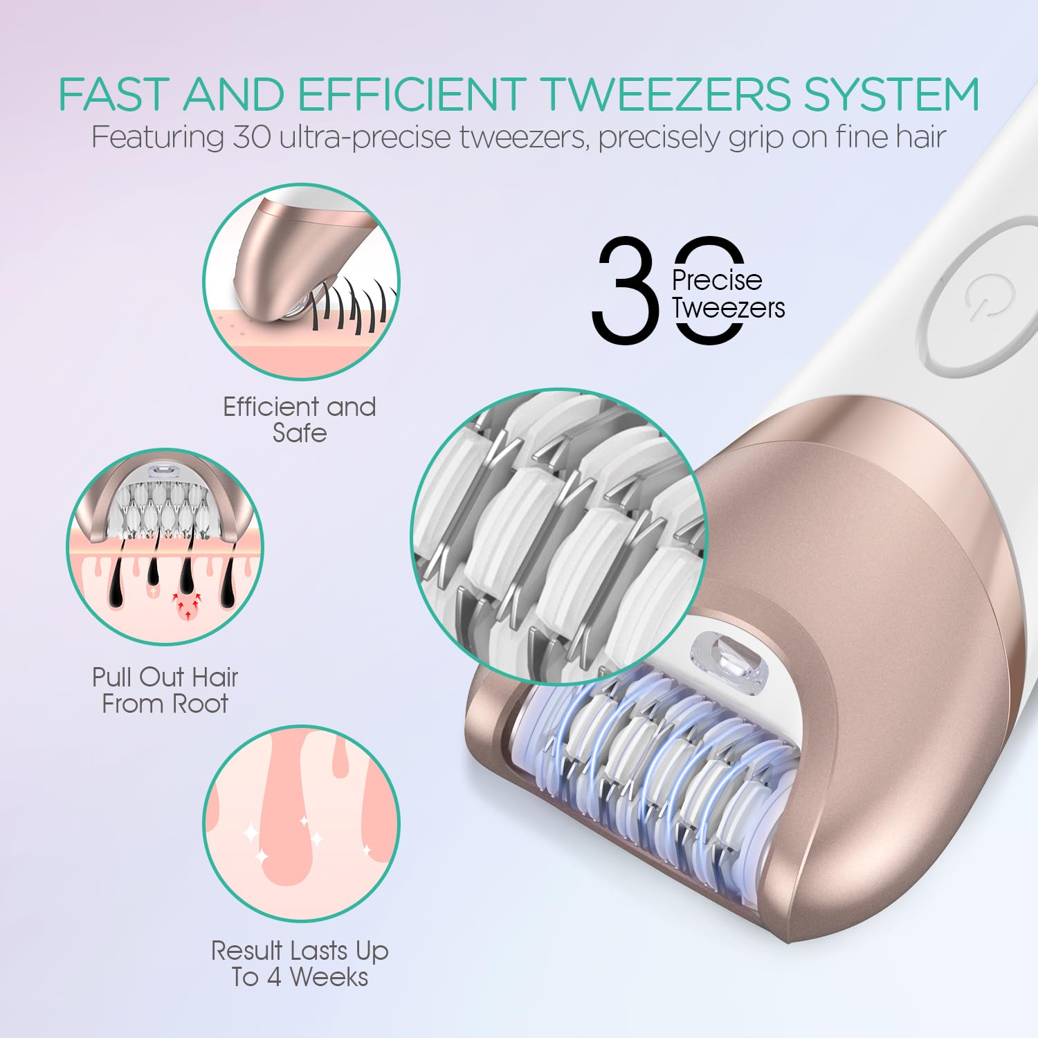 VOYOR Epilator BM300 callus remover head ready for foot care routine.