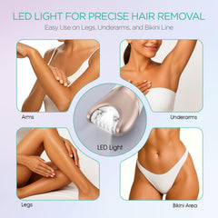 VOYOR Epilator BM300 cordless design enables on-the-go hair removal.