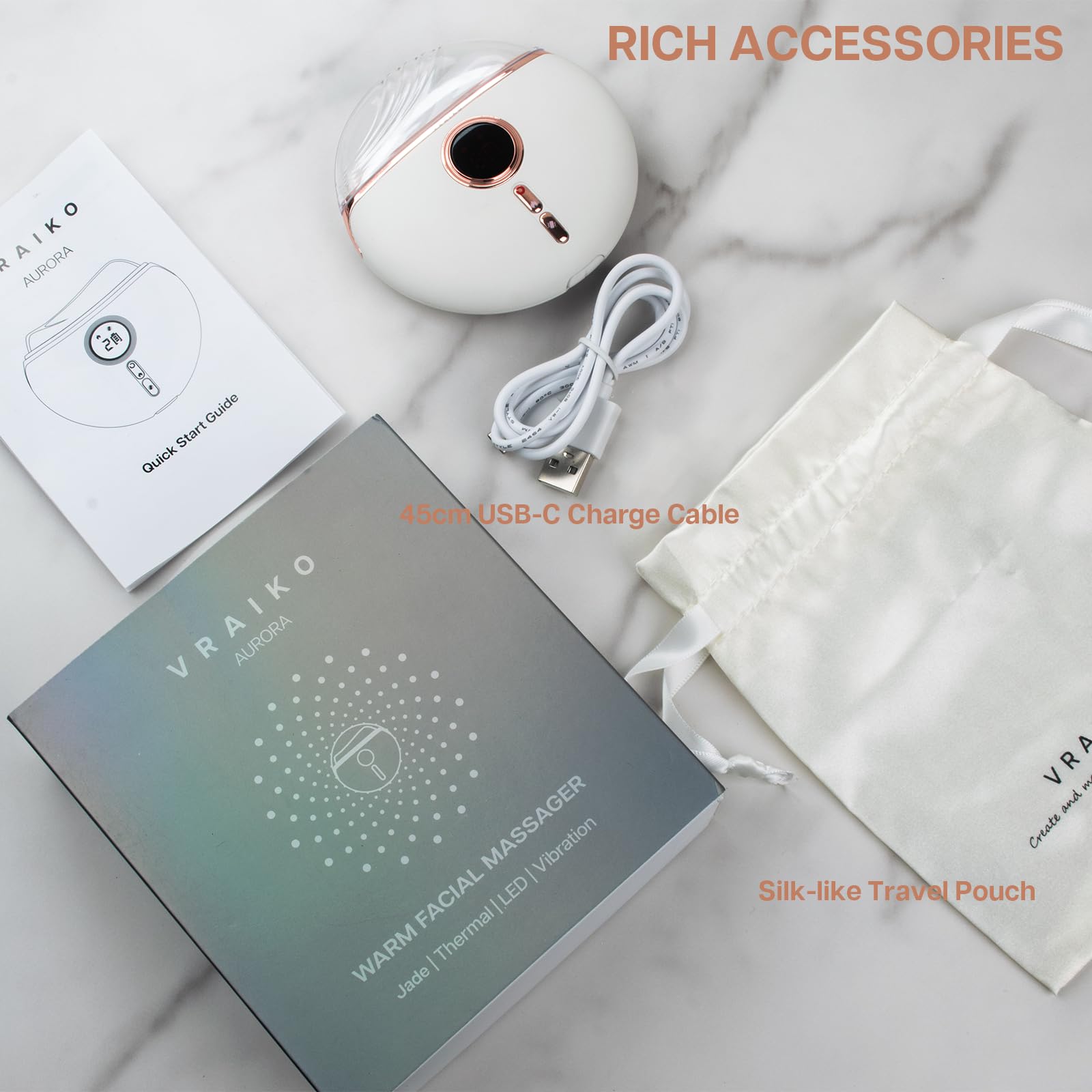 VRAIKO Aurora warranty and support information card