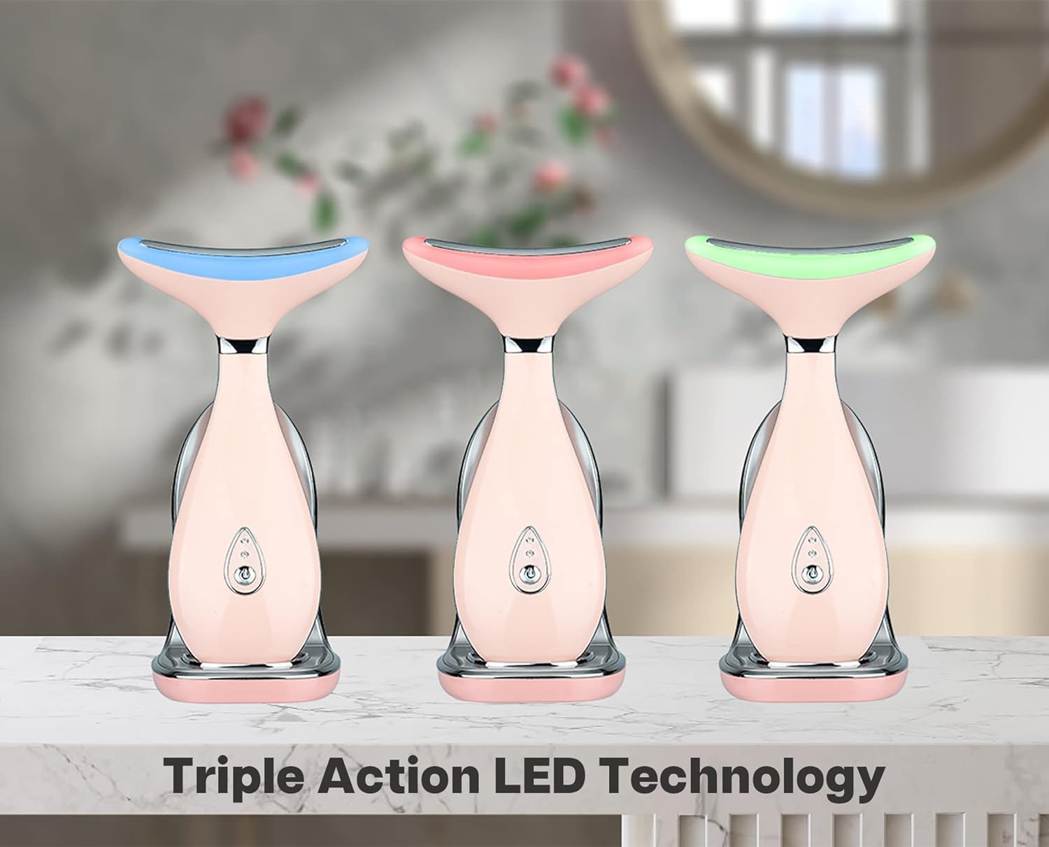VRAIKO Lily massager contouring neck and face to fit curves