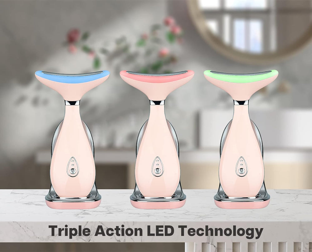 VRAIKO Lily massager contouring neck and face to fit curves