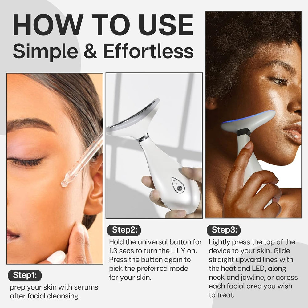 VRAIKO Lily vibration modes offer customizable massage for relaxing facial tension