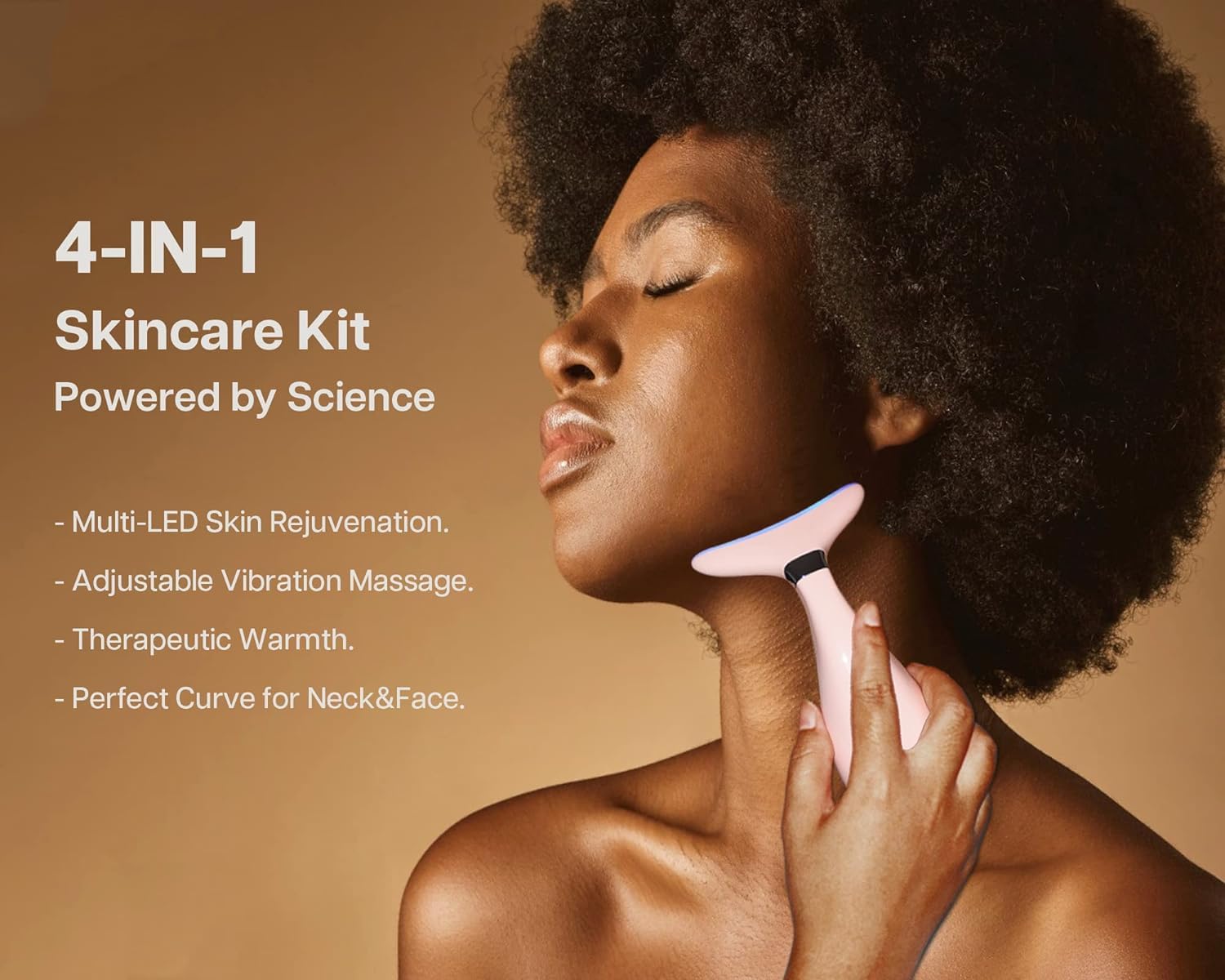 VRAIKO Lily massager demonstrating warmth to aid serum absorption