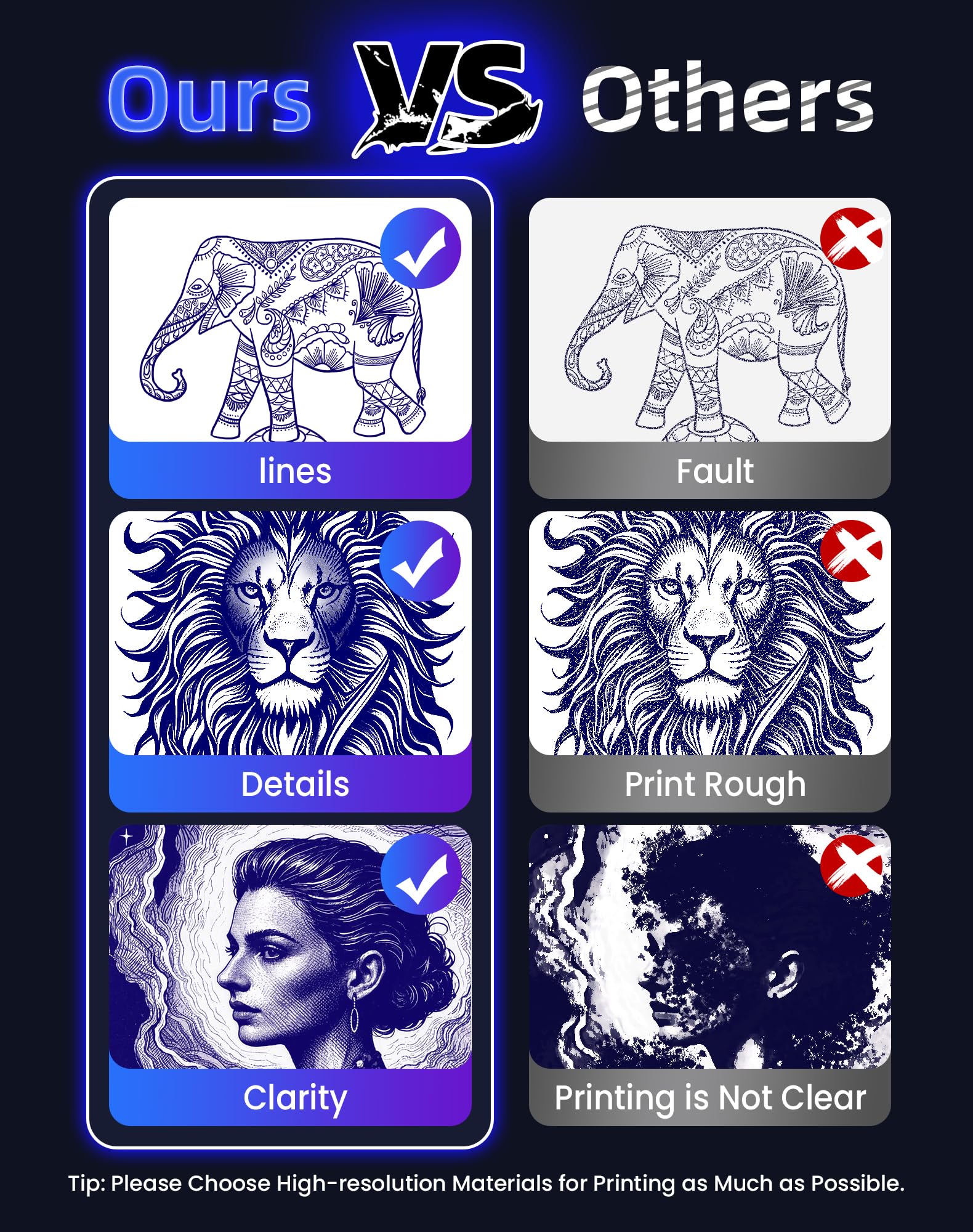 Vretti P84 with Tattoo Go app setup for direct image printing