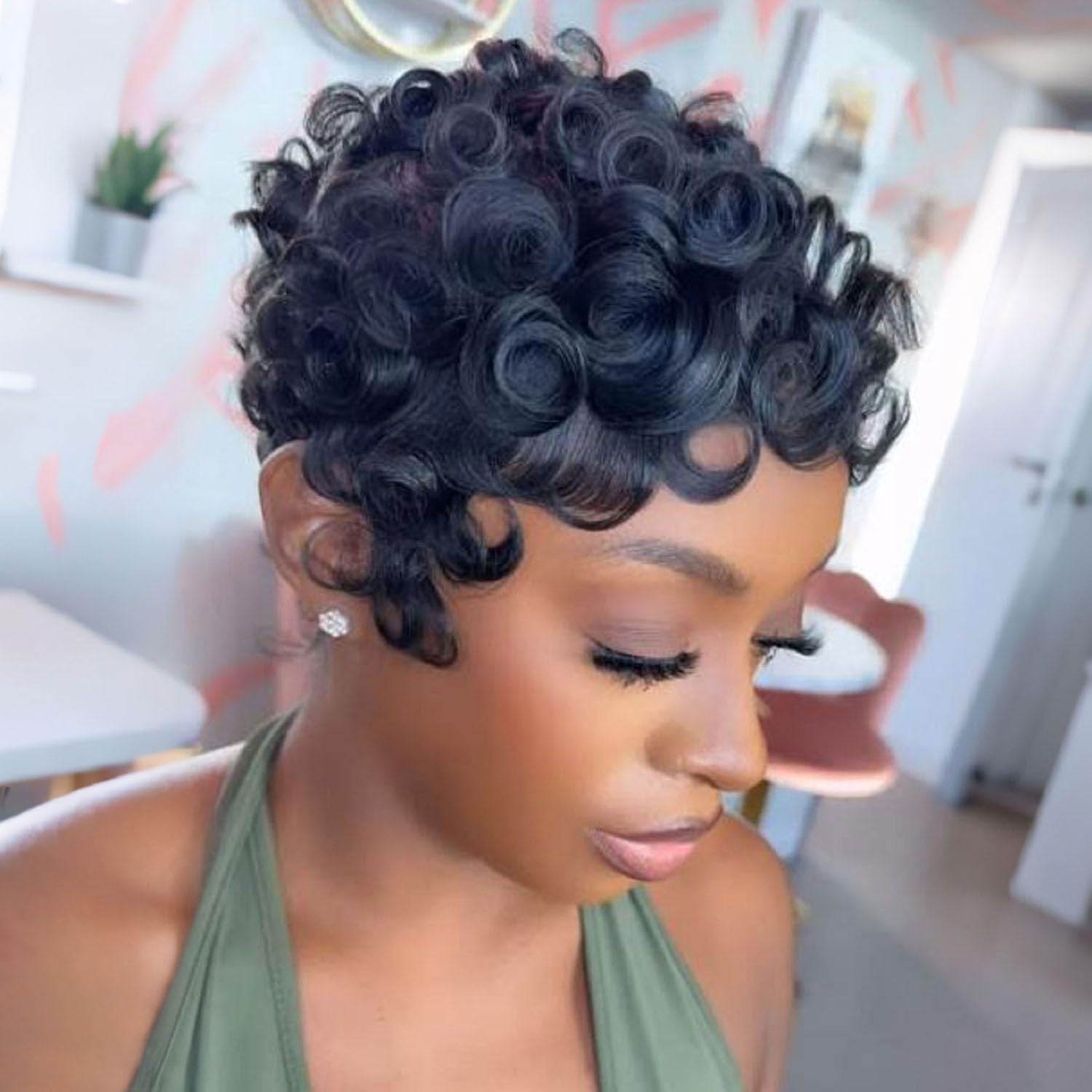 VRZ Pixie Cut Wig daily wear look demonstrates easy styling and comfort.