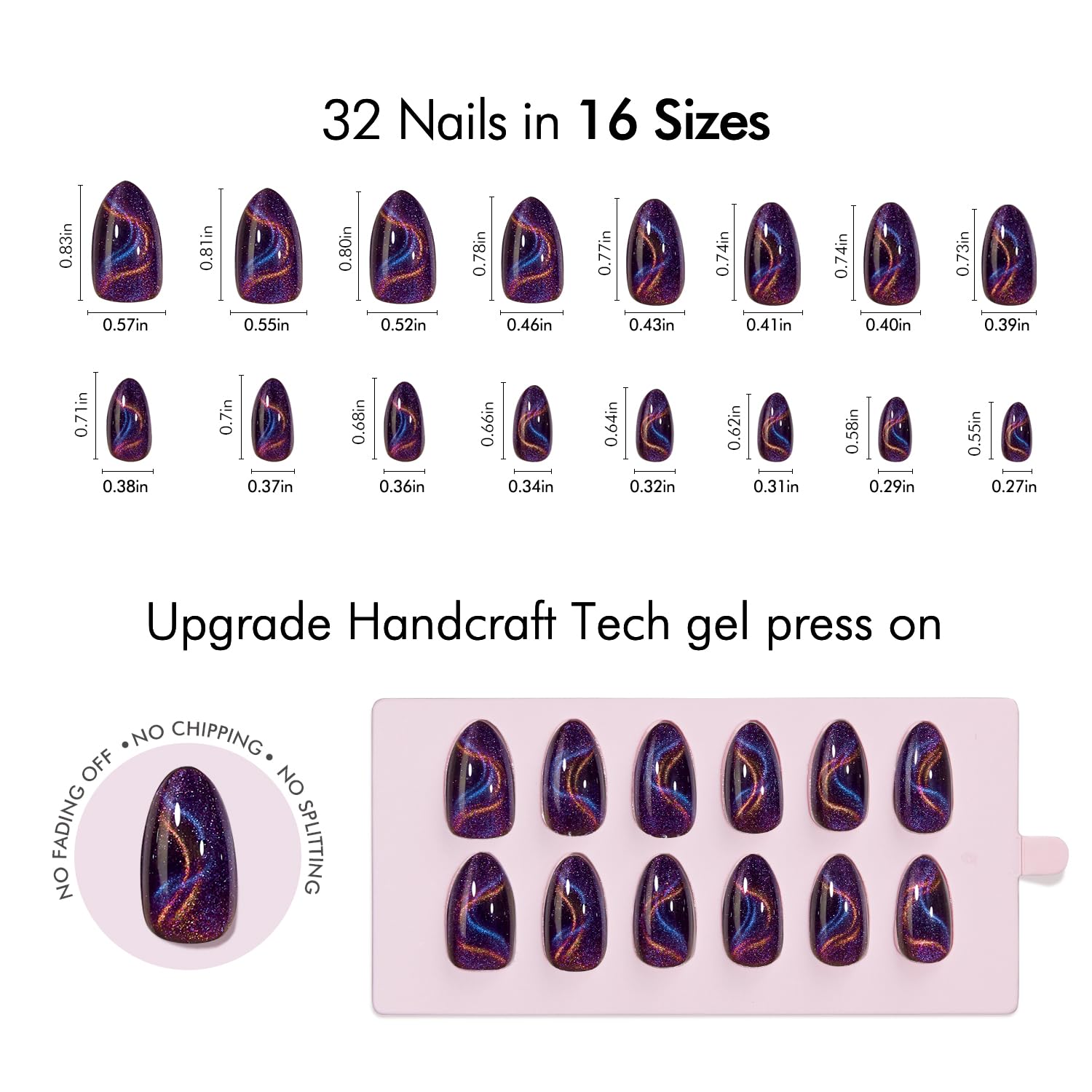 VSALON reusable gel-chrome nails offer versatile styling options