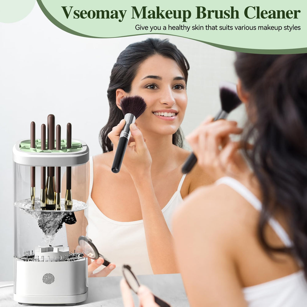 Vseomay one touch auto clean button enables hands free use.
