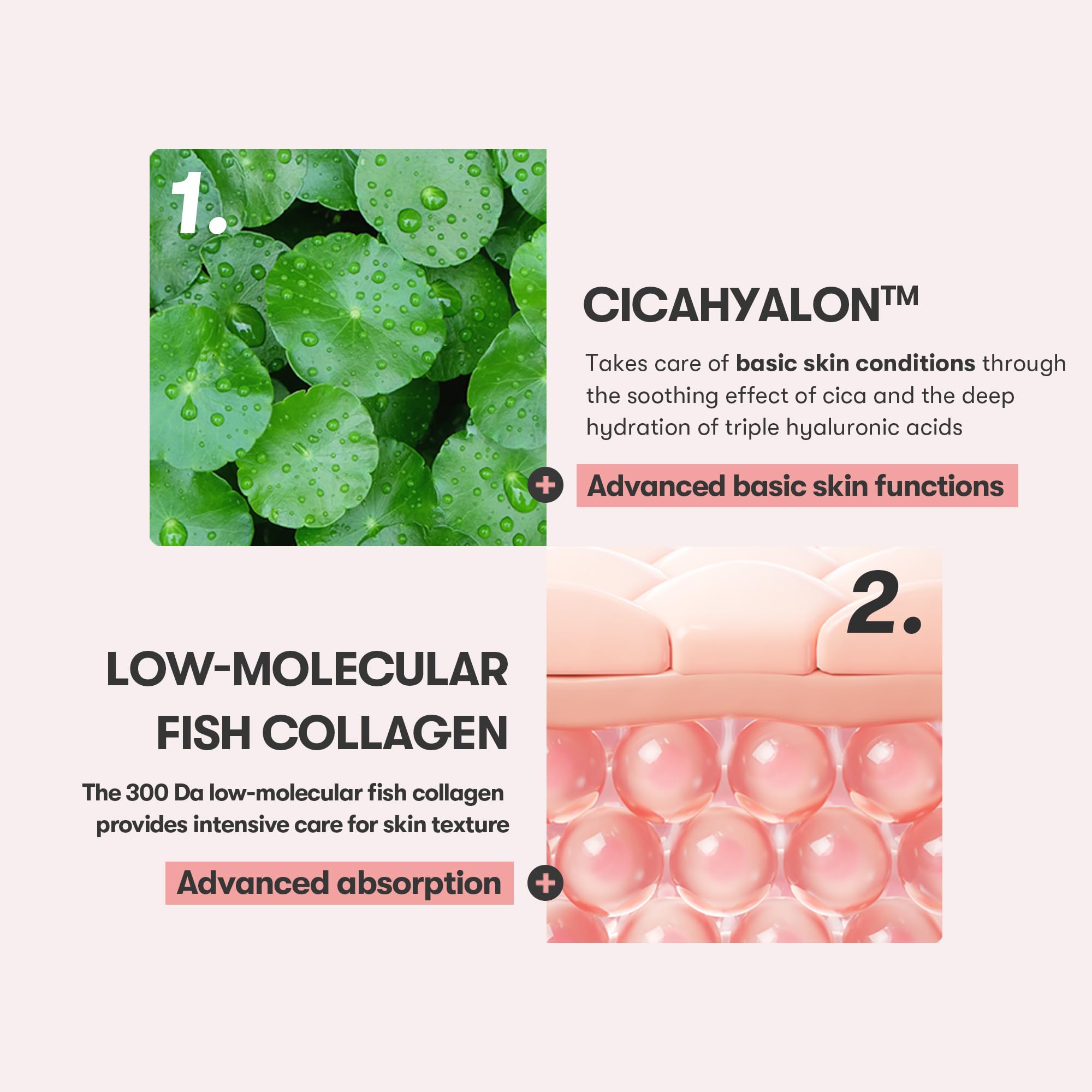 VT COSMETICS Cica Collagen Essence swatch showing lightweight texture and fast absorption.