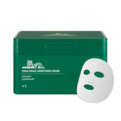 VT COSMETICS CICA Daily Soothing Mask 30 sheets pack shot for consistent hydration