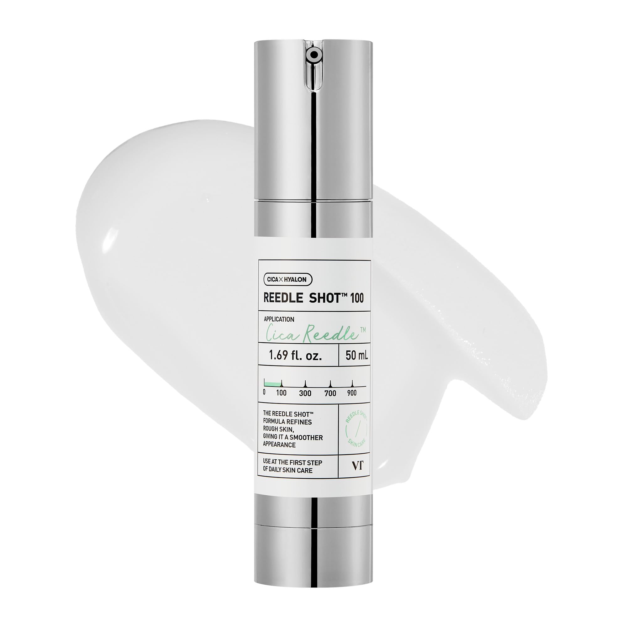 VT COSMETICS CICA Reedle Shot bottle close-up for soothing skin renewal