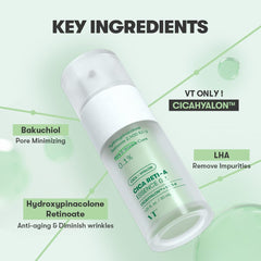 VT COSMETICS Cica Reti-A Retinol Essence airless packaging safeguards freshness and potency.