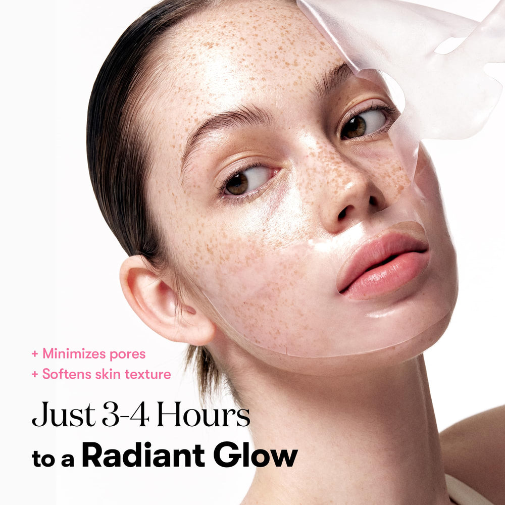 VT COSMETICS Collagen Reedle Shot step-2 mask adheres snugly for absorption.