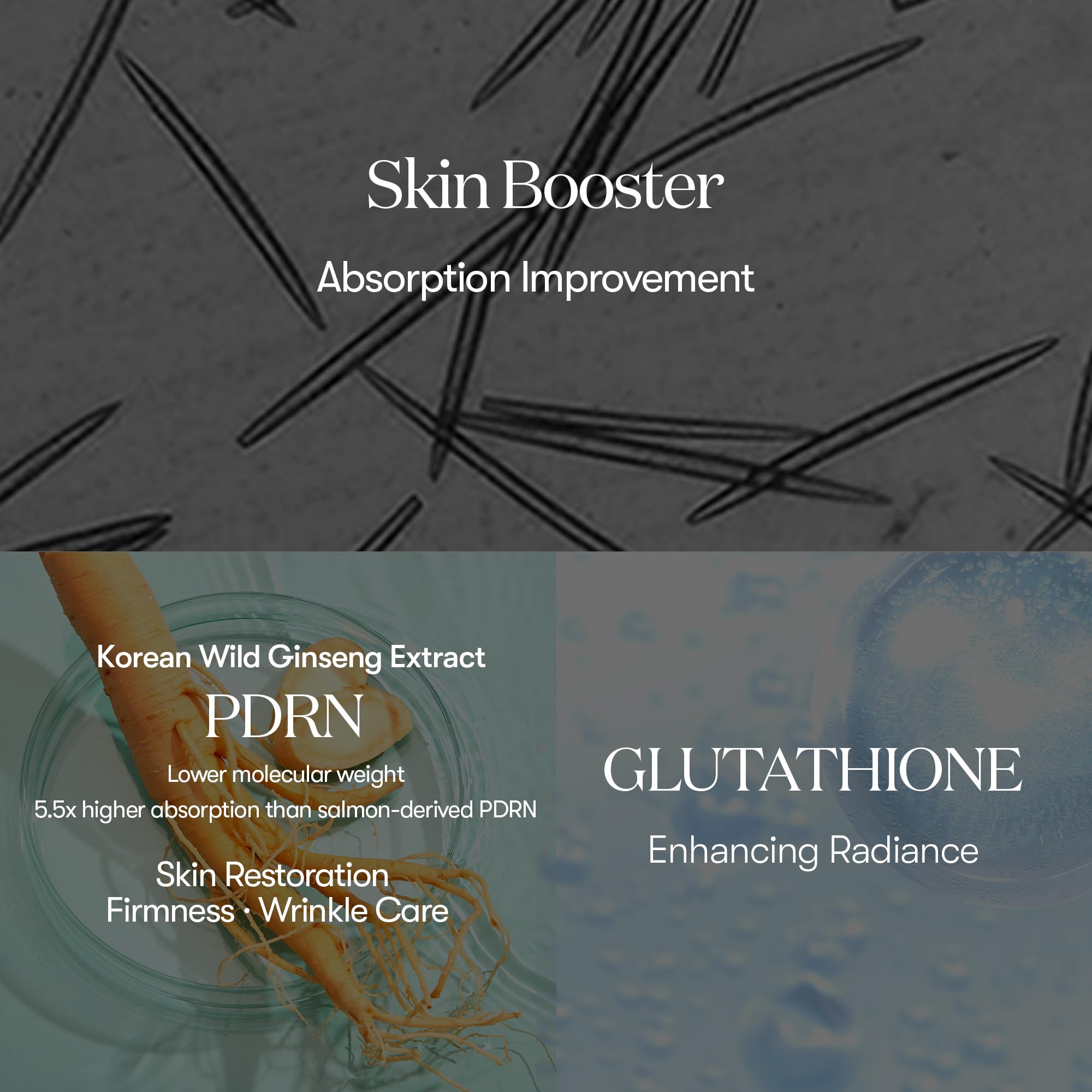 VT COSMETICS Color Reedle Shot routine image suggests simple daily skincare steps