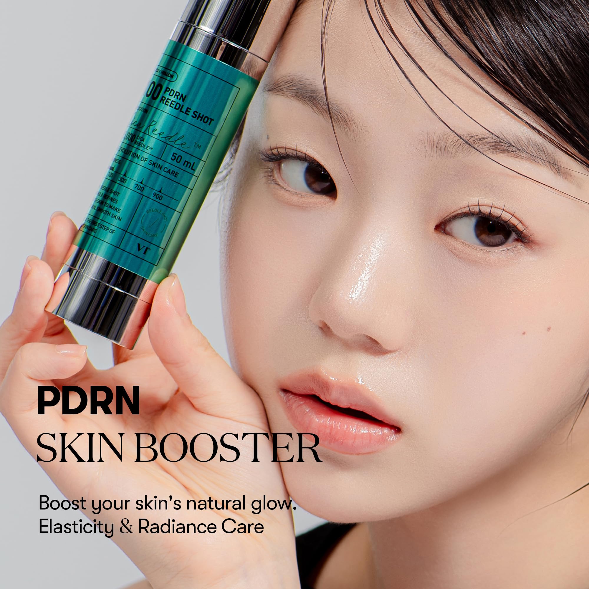VT COSMETICS Color Reedle Shot serum texture reveals smooth, lightweight application