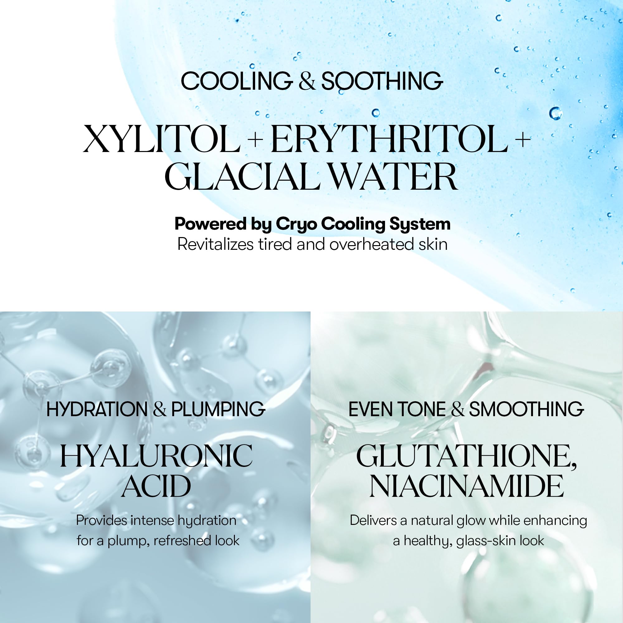 VT COSMETICS Cryo Ice Mask box packaging shows hygienic, resealable storage