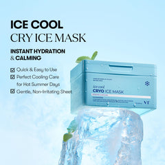 VT COSMETICS Cryo Ice Mask hydration swatch highlights plump, moisturized skin