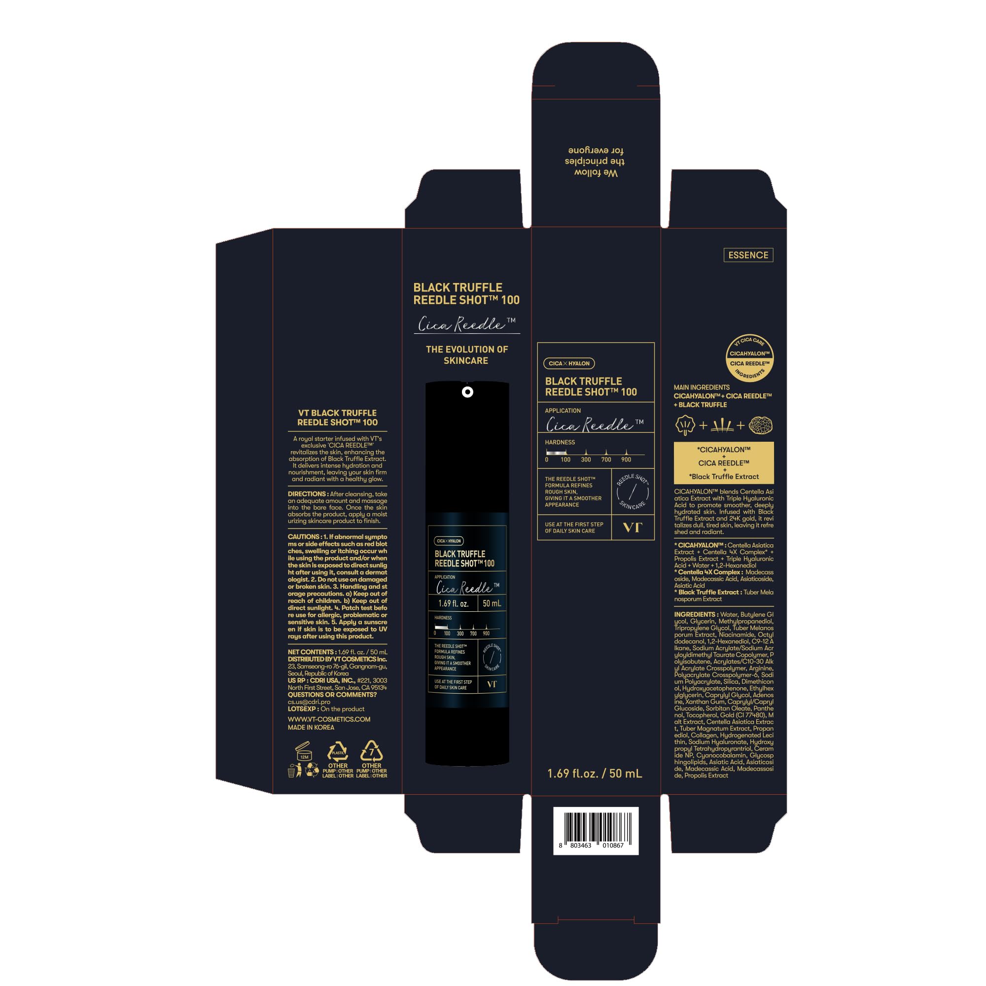 VT COSMETICS Exosome skin booster closeup communicates deeper absorption benefits.