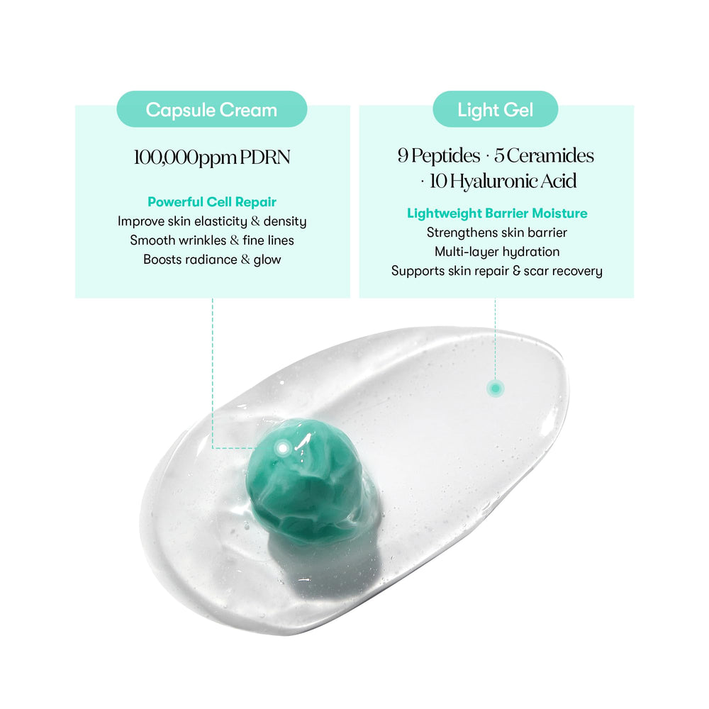 Hyaluronic acid in VT COSMETICS PDRN Capsule Cream supports deep, lasting hydration.