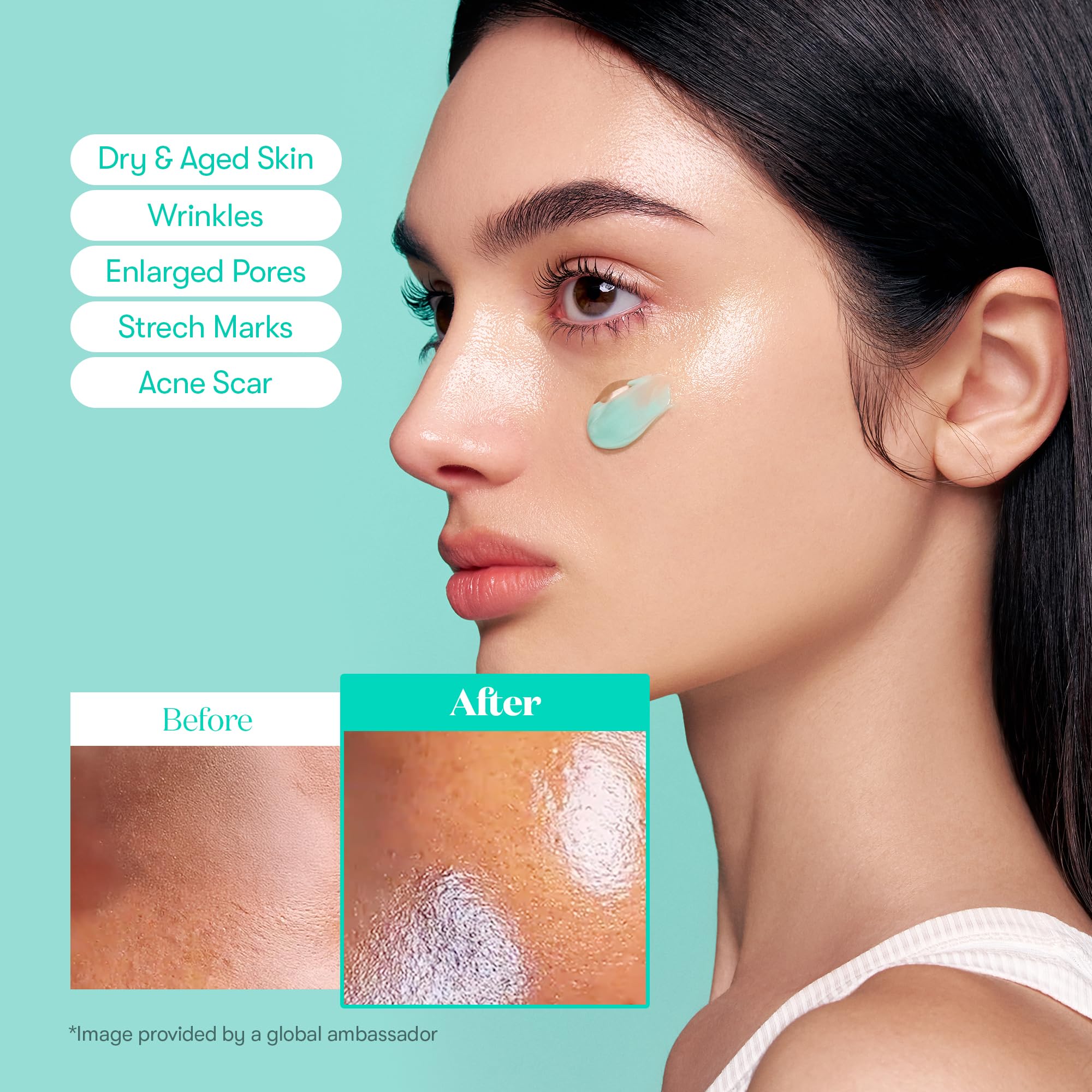 Visible PDRN capsules in the gel indicate concentrated nourishment from VT COSMETICS.