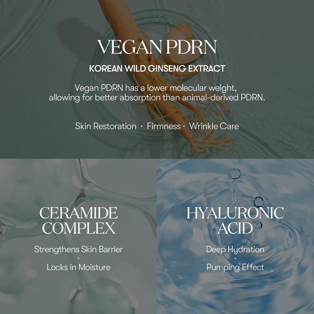 VT COSMETICS PDRN Daily Mask ceramide detail emphasizes barrier support for moisture balance.