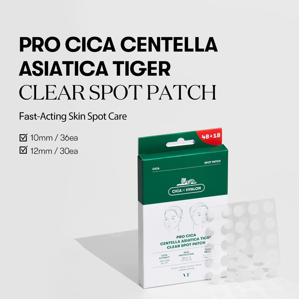 VT COSMETICS Pro CICA Patch 12mm close-up for larger blemishes.