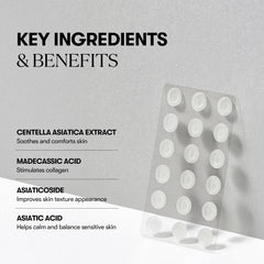 VT COSMETICS Pro CICA Centella patch on-skin application shows near invisibility.