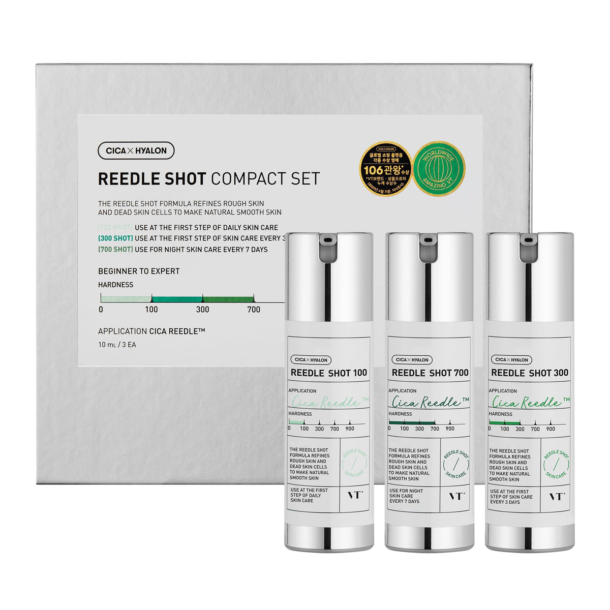 VT COSMETICS Reedle Shot 100 bottle enhances ingredient absorption for at-home care