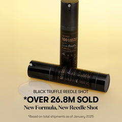VT COSMETICS Reedle Shot 24K Gold closeup emphasizes radiant, nourished appearance.