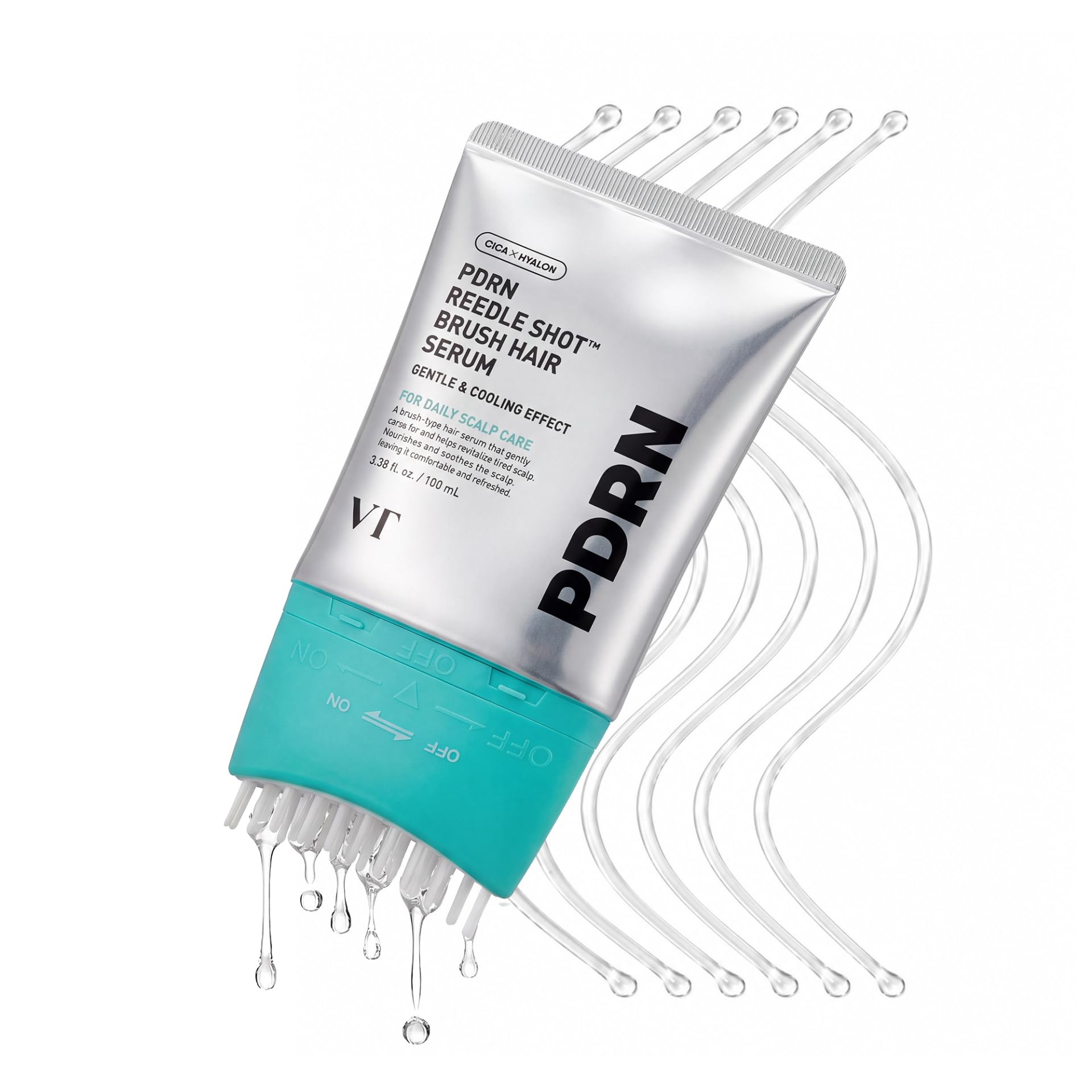 VT COSMETICS front bottle view showing label and 100 ml, clear product benefit