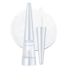 VT COSMETICS Reedle Shot lip plumper tube closeup highlights glittery gloss and lip volume