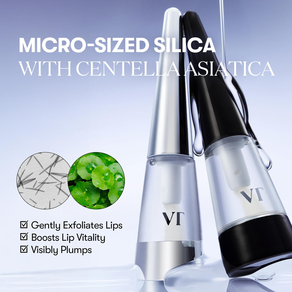 VT COSMETICS Reedle Shot plumper wand application demonstrates smooth, precise gloss delivery.